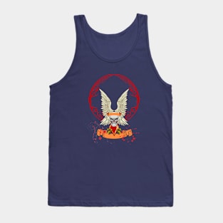 Skull  Bone Halloween Wings Tank Top